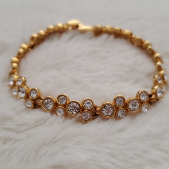 Swarovski Gold Crystal Bracelet NWOT! - Picture 2 of 7